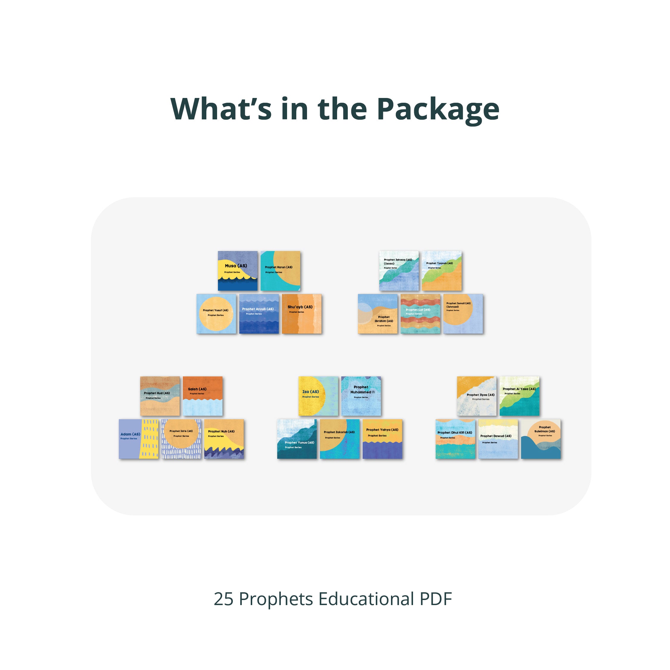 25 Prophets Series | Educational Downloads | Instant Download