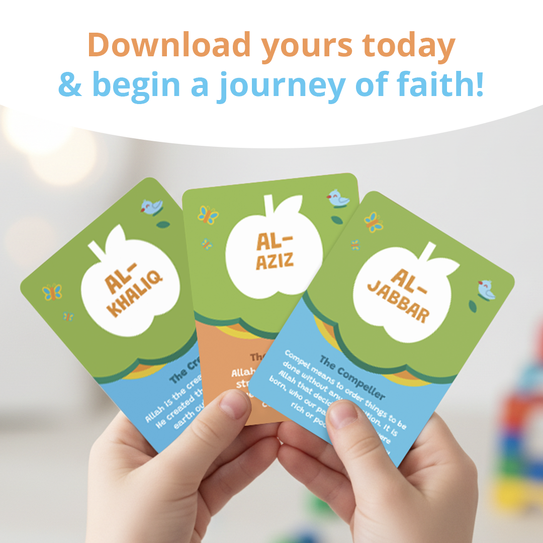 Free Download: 99 Names of Allah Flashcards | Learn all 99 Names of Allah SWT | Ramadan & Eid Gift