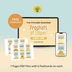 Free Download: 25 Prophets of Islam Flashcards | Learn all 25 Prophets in Islam | A beautiful Ramadan & Eid Gift for Loved Ones