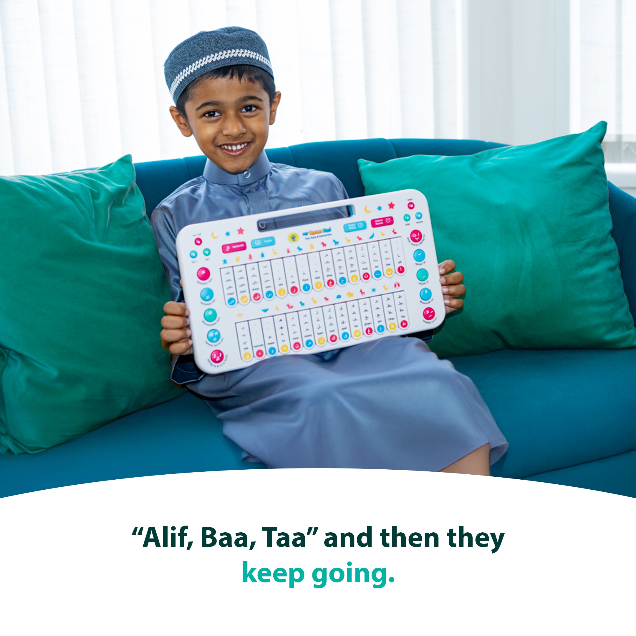 My Quran Pad | Interactive Arabic Alphabet Learning Pad For Kids | A beautiful Ramadan and Eid gift for loved ones