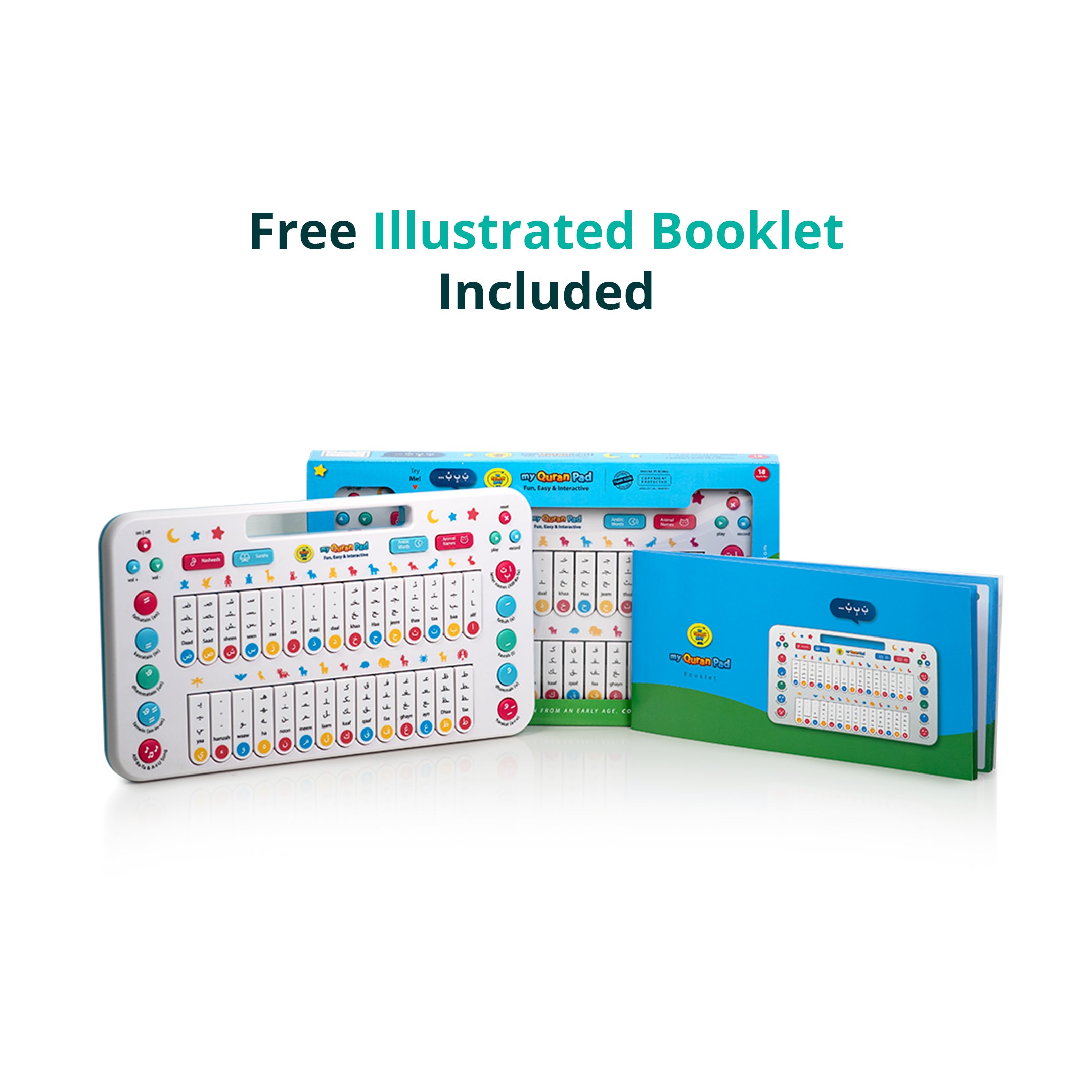 My Quran Pad | Interactive Arabic Alphabet Learning Pad For Kids | A beautiful Ramadan and Eid gift for loved ones