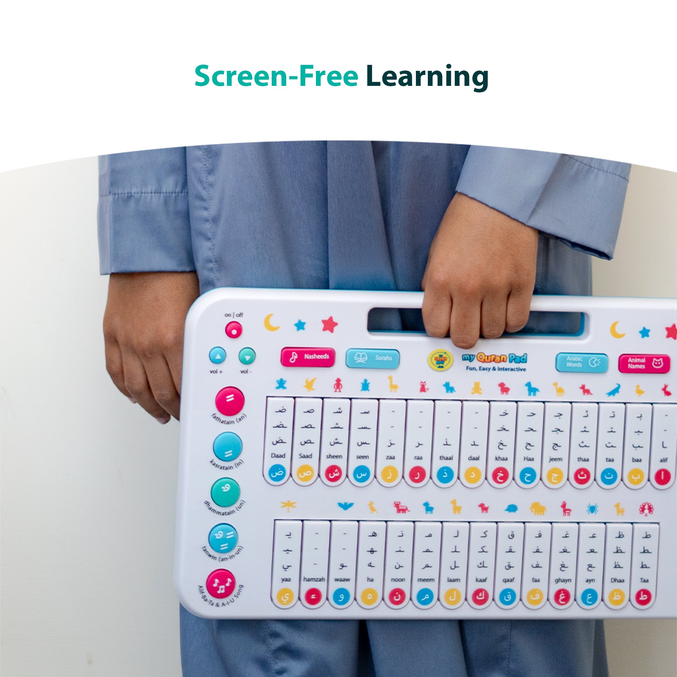 My Quran Pad | Interactive Arabic Alphabet Learning Pad For Kids | A beautiful Ramadan and Eid gift for loved ones