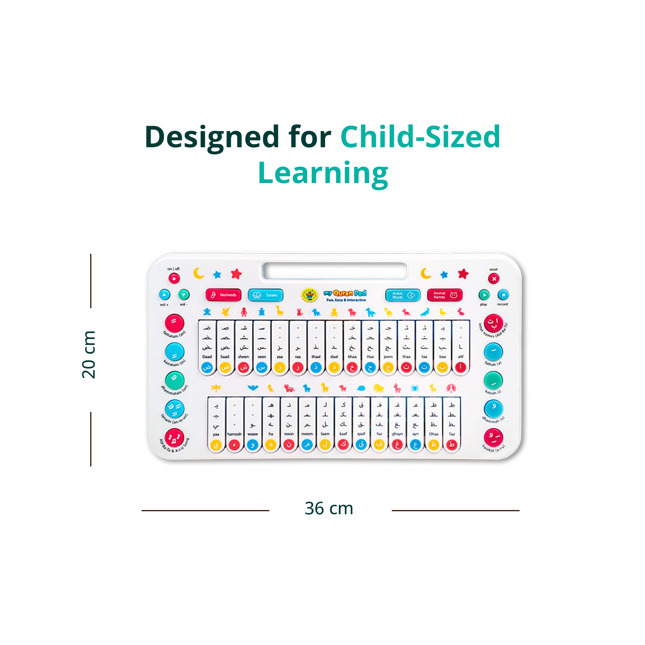 My Quran Pad | Interactive Arabic Alphabet Learning Pad For Kids | A beautiful Ramadan and Eid gift for loved ones