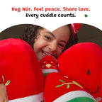 Watermelon Plushie - 20cm Soft Cuddly Pillow Adorable Fruit Plush Muslim Doll | A beautiful Ramadan and Eid gift for loved ones