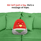 Watermelon Plushie - 20cm Soft Cuddly Pillow Adorable Fruit Plush Muslim Doll | A beautiful Ramadan and Eid gift for loved ones