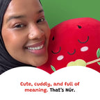 Watermelon Plushie - 40cm Soft Cuddly Pillow Adorable Fruit Plush Muslim Doll | A beautiful Ramadan and Eid gift for loved ones