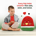 Watermelon Plushie - 40cm Soft Cuddly Pillow Adorable Fruit Plush Muslim Doll | A beautiful Ramadan and Eid gift for loved ones