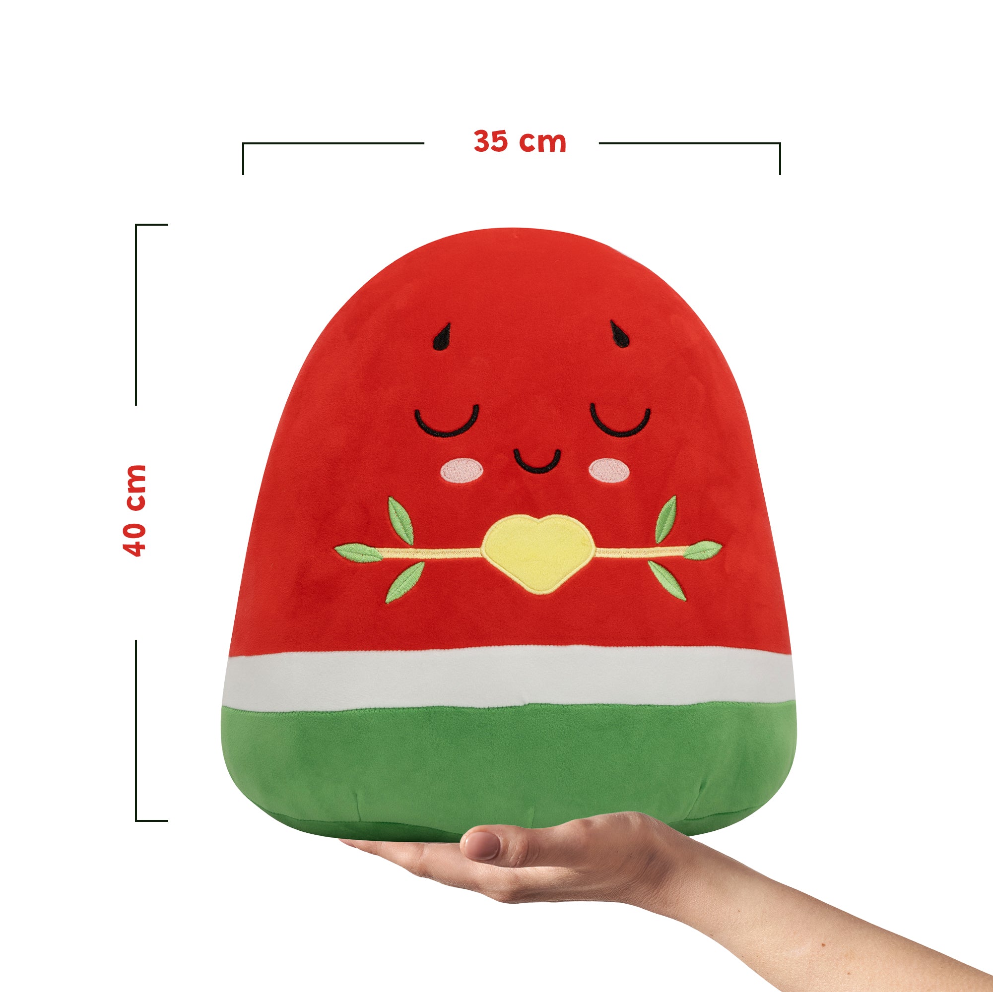 Watermelon Plushie - 40cm Soft Cuddly Pillow Adorable Fruit Plush Muslim Doll | A beautiful Ramadan and Eid gift for loved ones