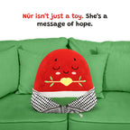 Nūr the Watermelon | A NEW Light-Up Interactive Islamic Plushie, Learn Surahs, Duas & More | A beautiful Ramadan & Eid Gift for Loved Ones