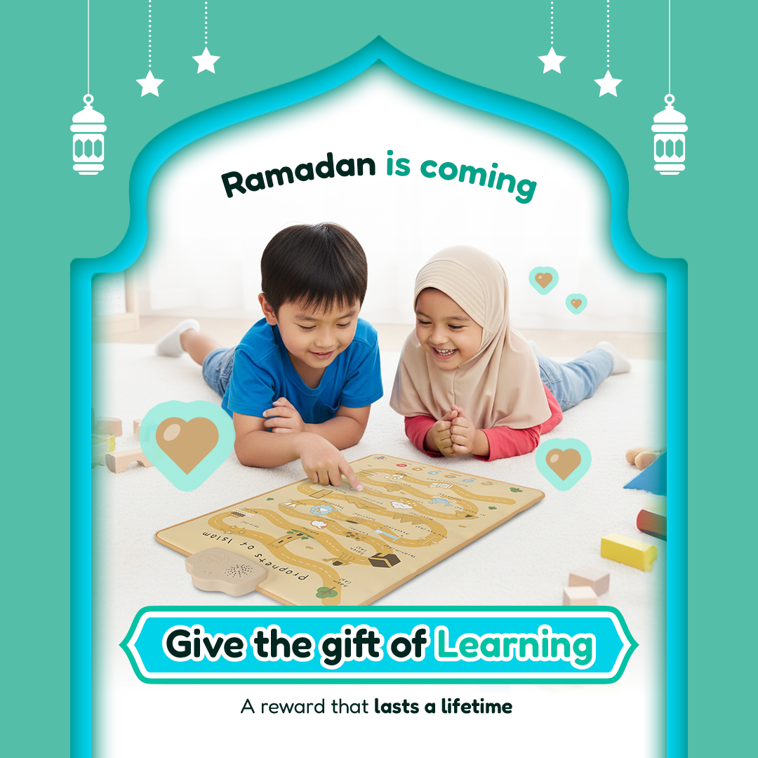 Prophets of Islam Interactive Audio Mat & Wall Art | Learn About All 25 Prophets with Stories & Quizzes | A beautiful Ramadan and Eid gift for loved ones