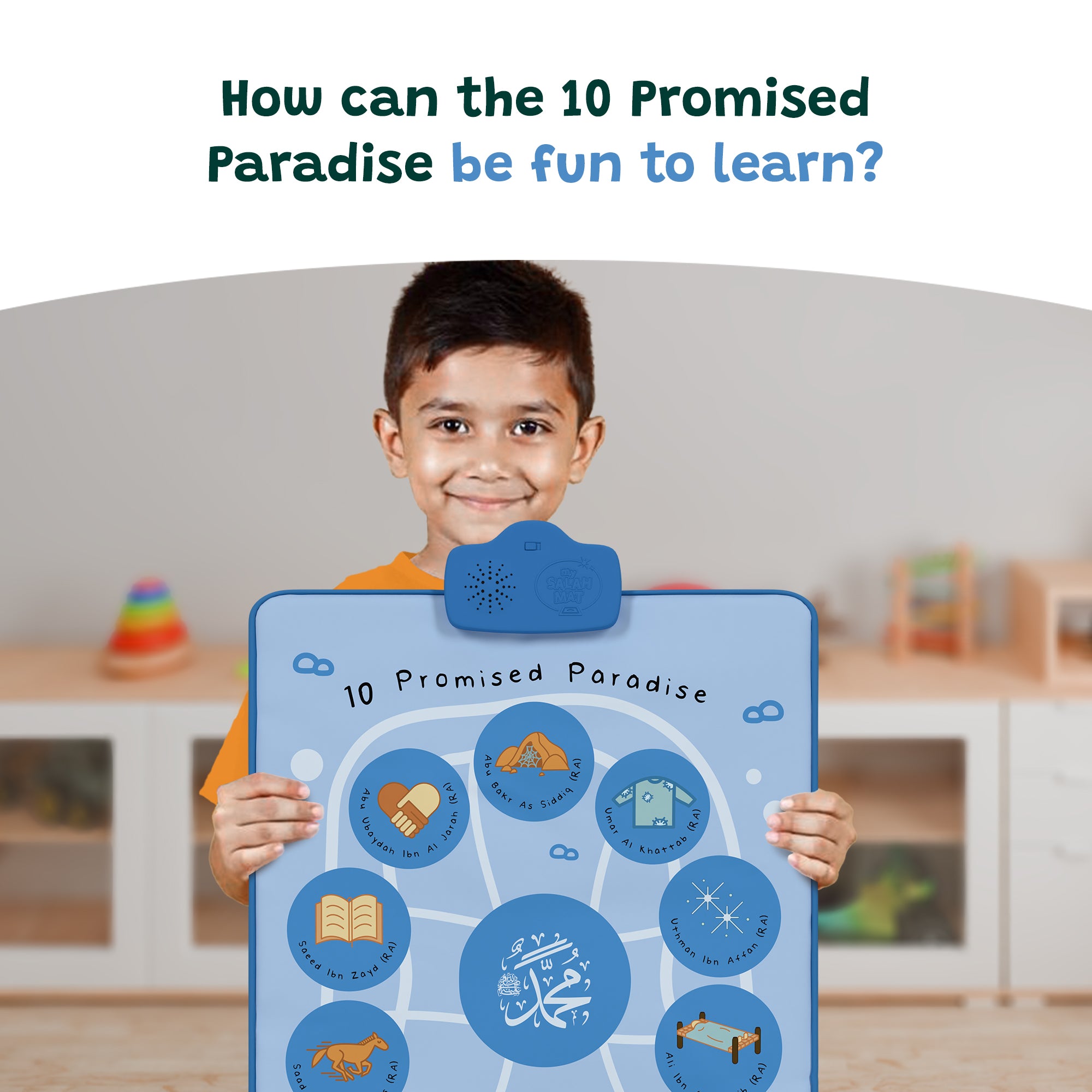 10 Promised Paradise Interactive Wall Art & Audio Mat | Learn The Stories of The Prophet’s Companions