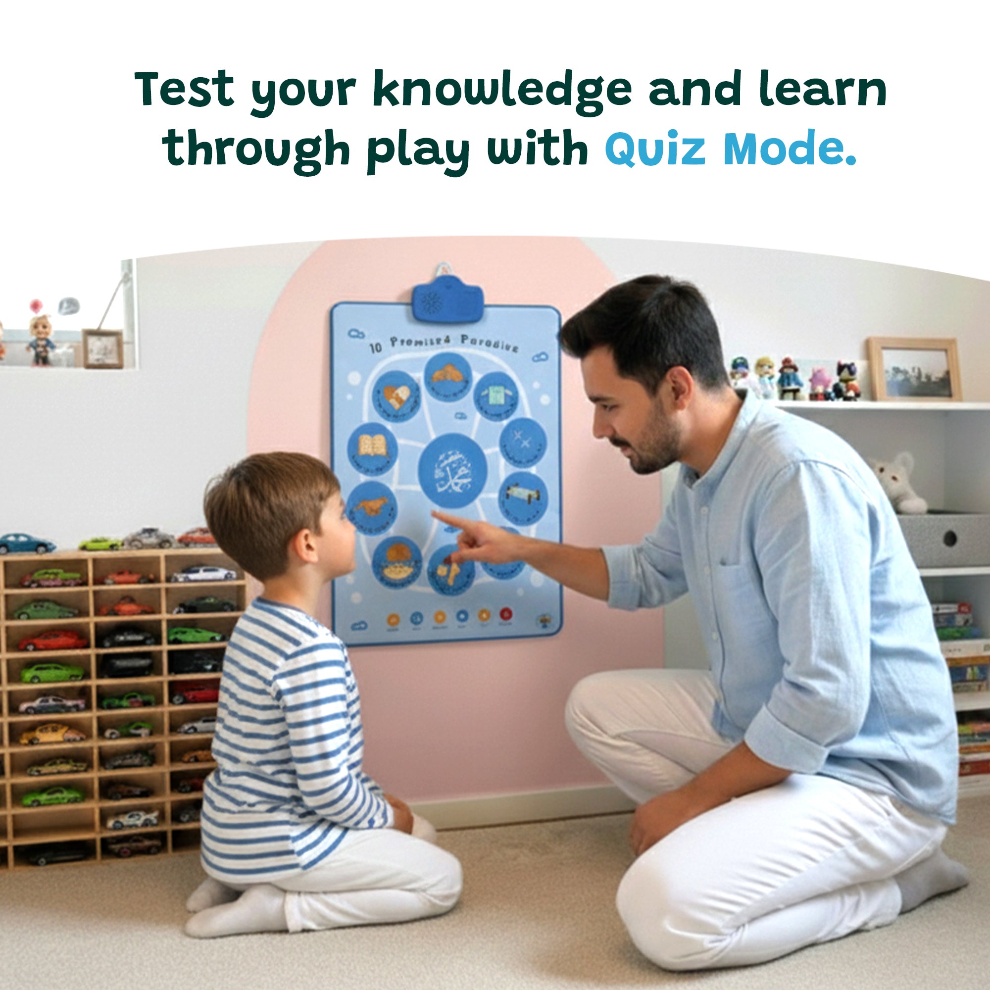 Interactive Islamic Audio Mat & Wall Art | Women In Islam & 10 Promised Paradise | Bundle Offer | A beautiful Ramadan & Eid Gift for Loved Ones