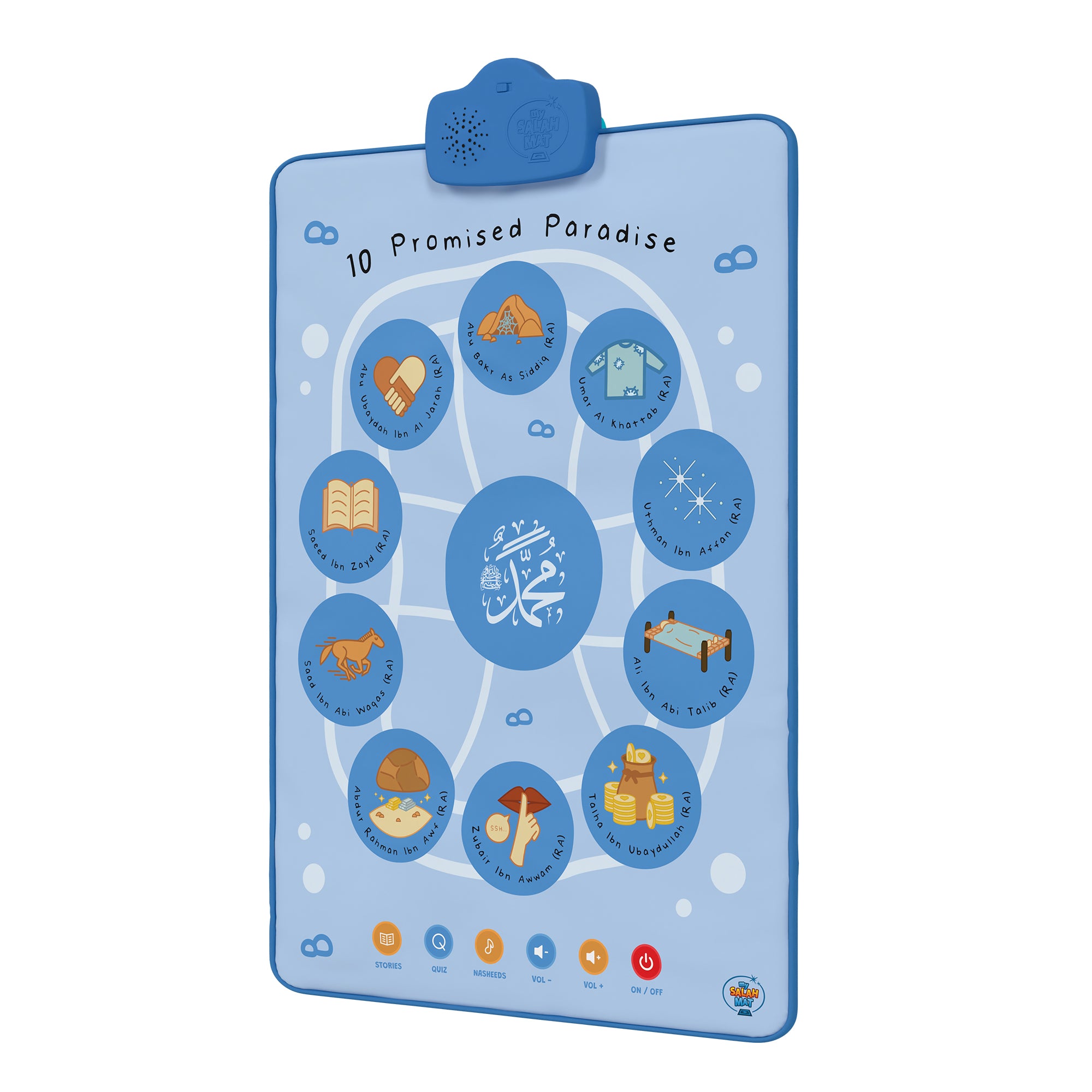 Interactive Islamic Audio Mat & Wall Art | Women In Islam & 10 Promised Paradise | Bundle Offer | A beautiful Ramadan & Eid Gift for Loved Ones