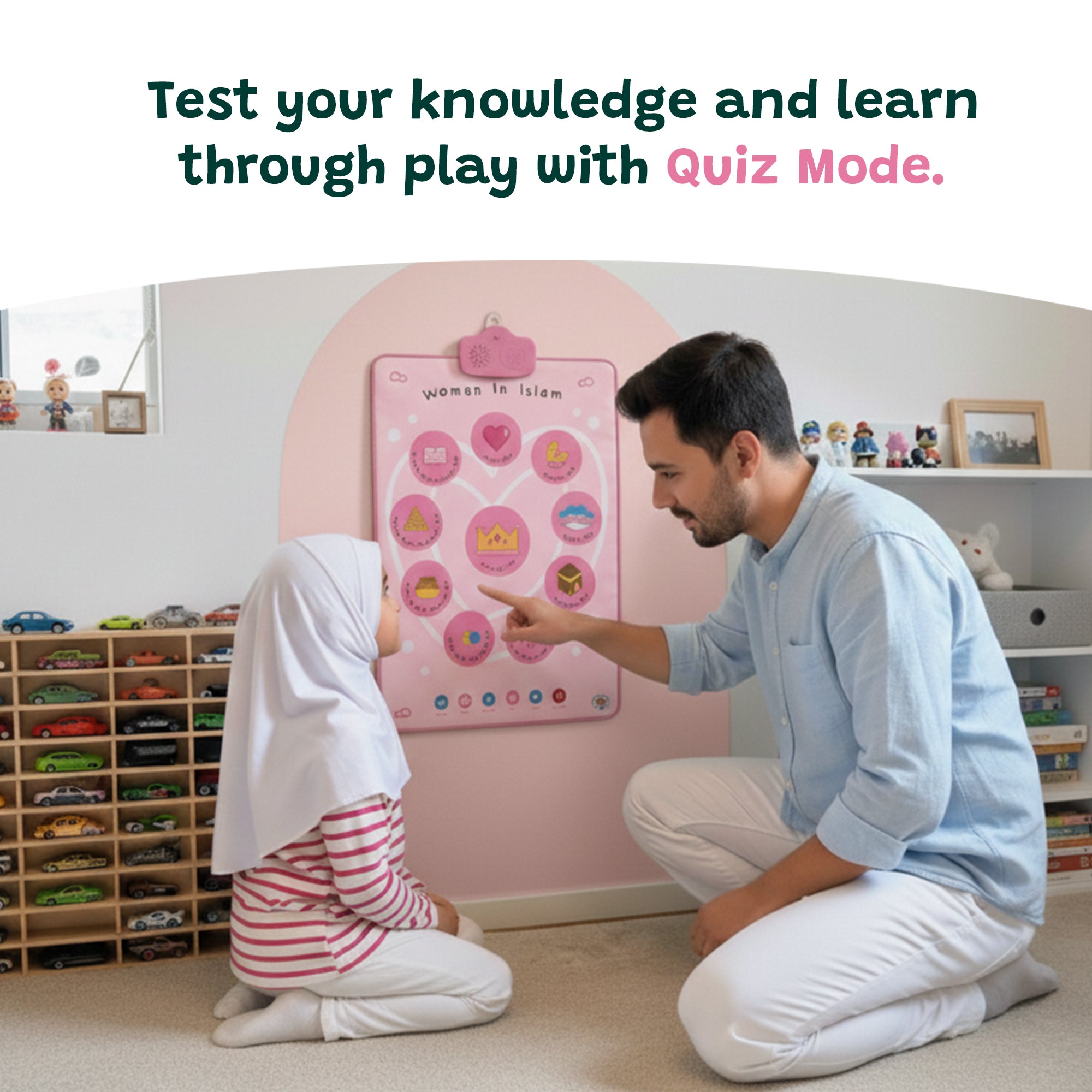 Women in Islam Interactive Wall Art & Audio Mat | Touch, Listen & Learn Their Inspiring Stories | A beautiful Ramadan & Eid Gift for Loved Ones