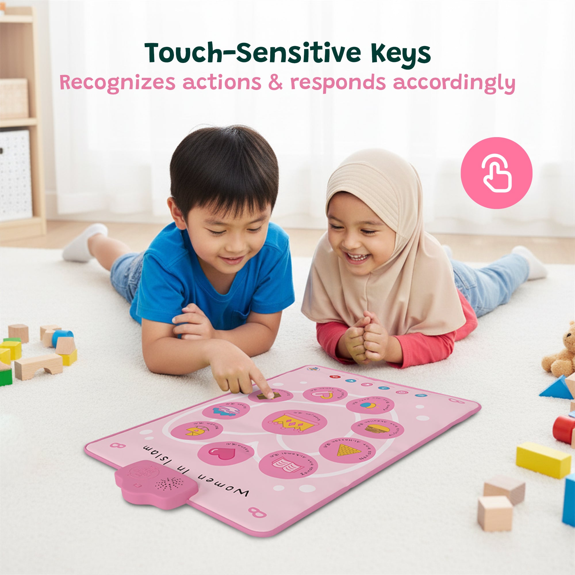 Women in Islam Interactive Wall Art & Audio Mat | Touch, Listen & Learn Their Inspiring Stories | A beautiful Ramadan & Eid Gift for Loved Ones