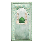 Adult Padded Prayer Mat with Al-Masjid an-Nabawi Design by Urban Rugs UK | Ramadan & Eid Gift