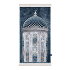 Adult Padded Prayer Mat with Crystal Dome Design by Urban Rugs UK | A beautiful Ramadan & Eid Gift for Loved Ones