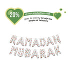 Ramadan Mubarak white balloon and decor kit