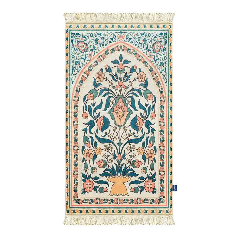 Teal Floral Janamaz UK
