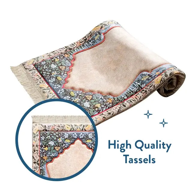 luxury floral prayer rug