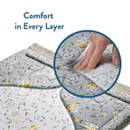 yellow vine pattern prayer mat