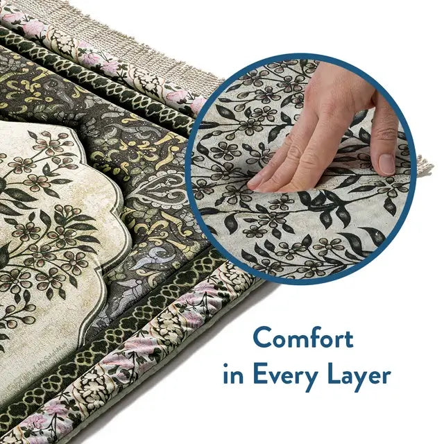 botanical print prayer mat UK
