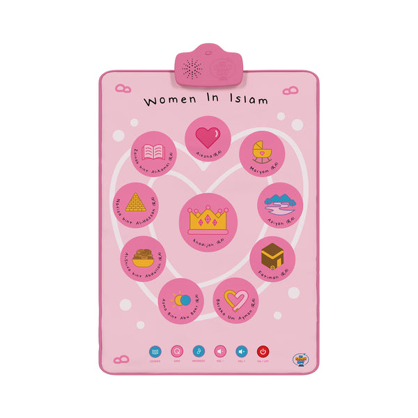 Women in Islam Interactive Wall Art & Audio Mat | Touch, Listen & Learn Their Inspiring Stories