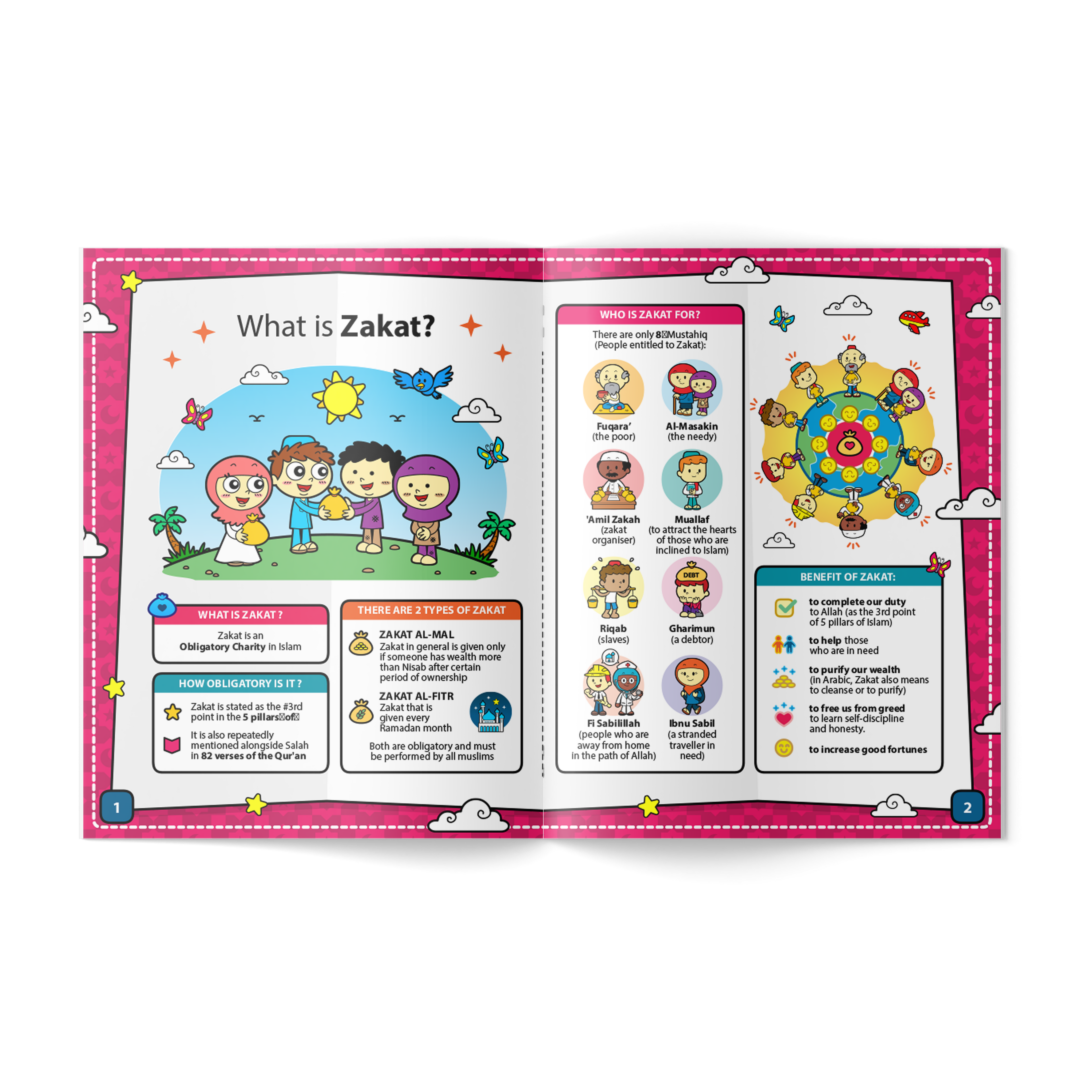 Zakat Charity Booklet, Activity Booklet, Islamic way of learning, islamic money, halal money, teach kids halal money, homeschool islamic book