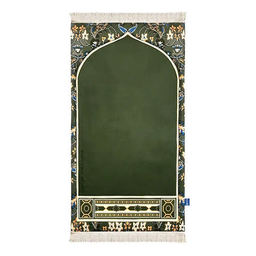 Adult Padded Prayer Mat with Madinah Rawdah Design by Urban Rugs UK