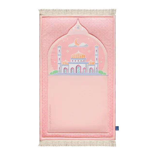 blush pink kids prayer mat   