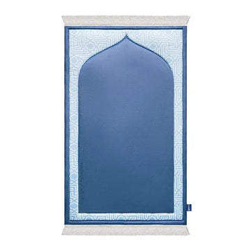 Padded Kids Prayer Mat with Classic Blue Design | Urban Rugs UK