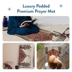 red floral prayer mat