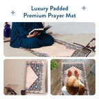 soft velvet floral prayer mat