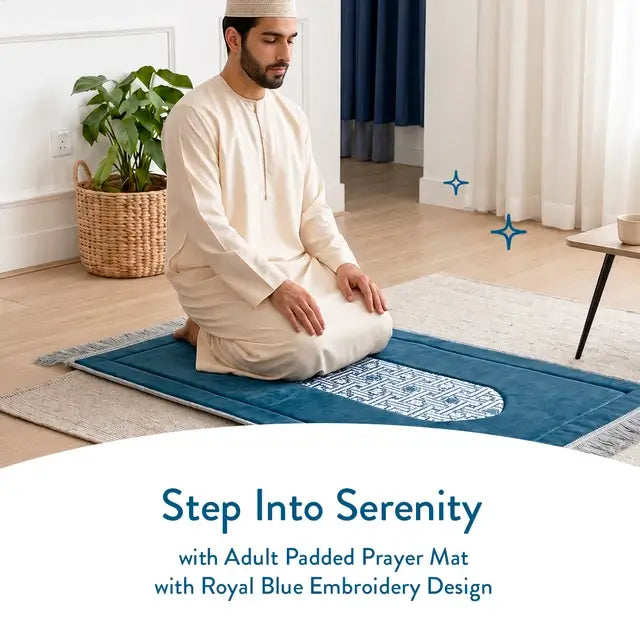 royal blue prayer mat