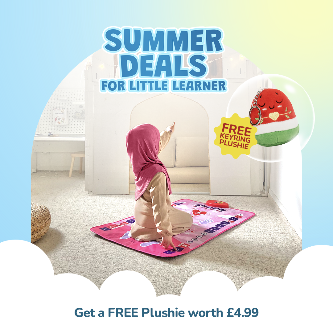 Kids Interactive Prayer Mat (Pink) | Learn Salah Step by Step
