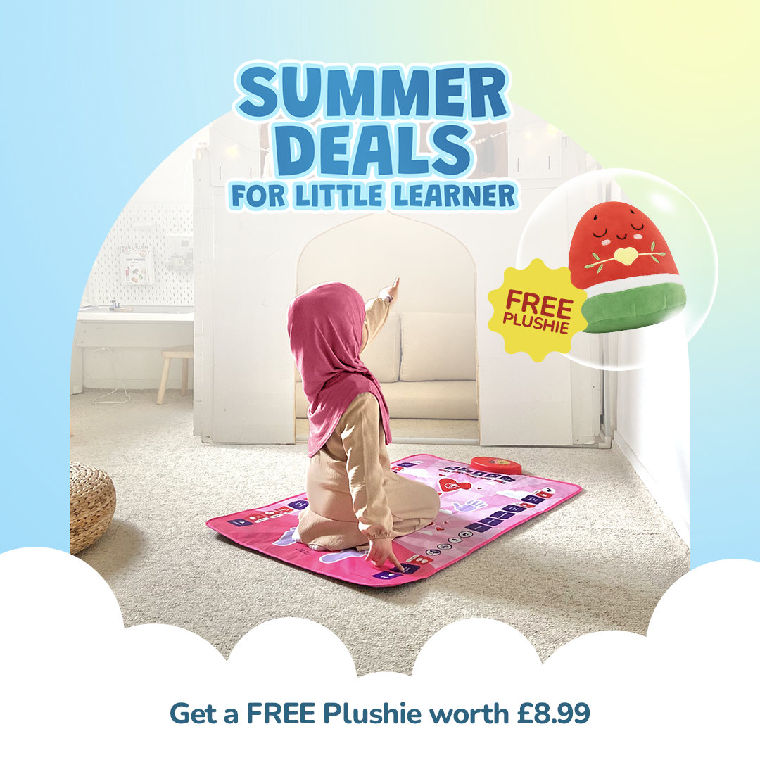 Kids Interactive Prayer Mat (Pink) | Learn Salah Step by Step