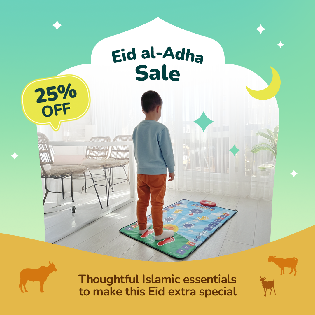 Kids Interactive Prayer Mat (Blue) | Learn Salah Step by Step
