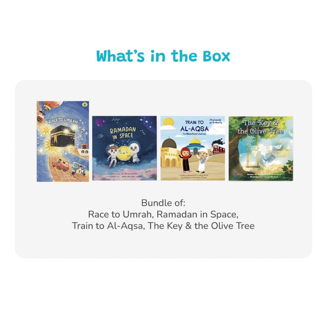 4 Islamic Kids Books Bundle for 2-6 Year Olds | 55% OFF | Ramadan & Eid Gift
