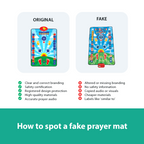 Adults & Reverts Interactive Prayer Mat (Teal) | Learn Salah Step by Step