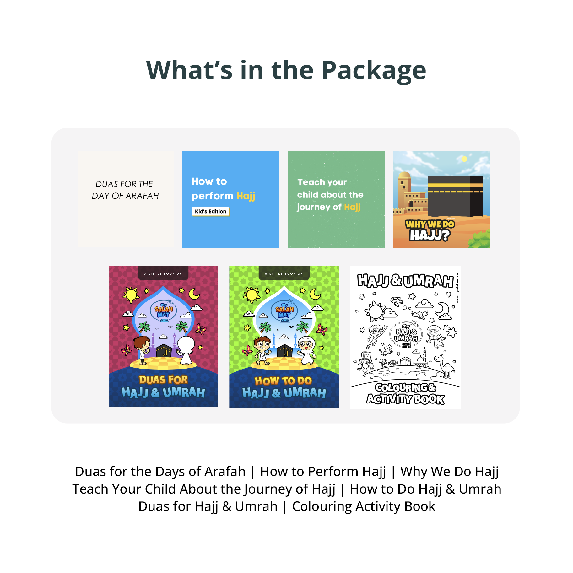 Hajj And Umrah | Free Digital Download Kit | 7 Separate PDF Files | Fun Activities