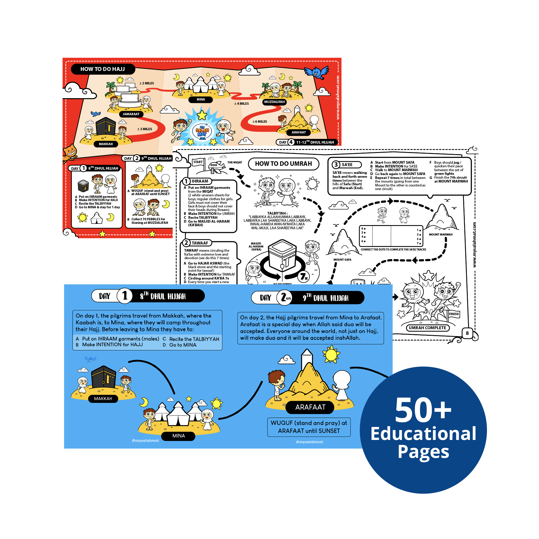 Hajj And Umrah | Free Digital Download Kit | 7 Separate PDF Files | Fun Activities