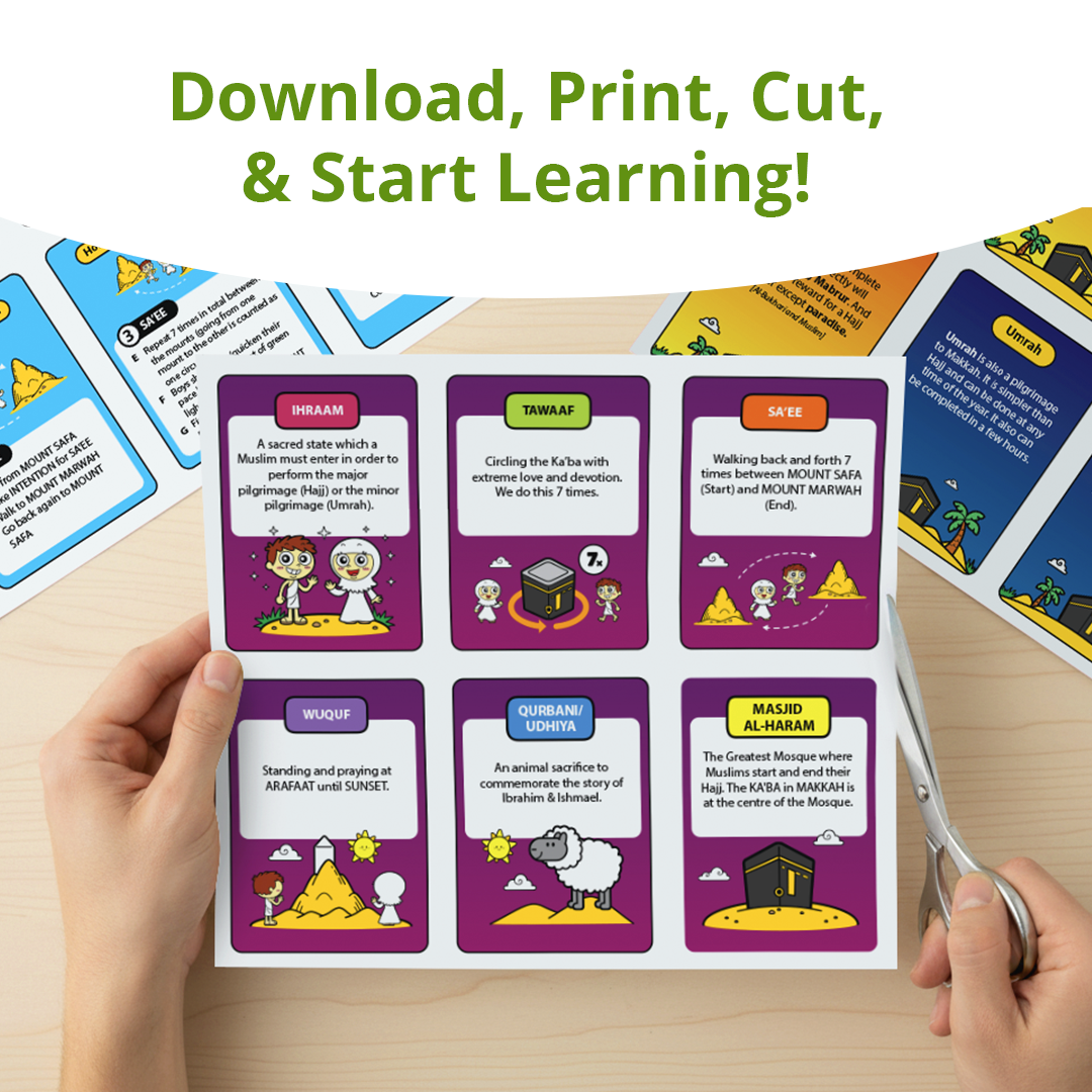 Free Download: Hajj & Umrah Flashcards | Learn About Hajj & Umrah