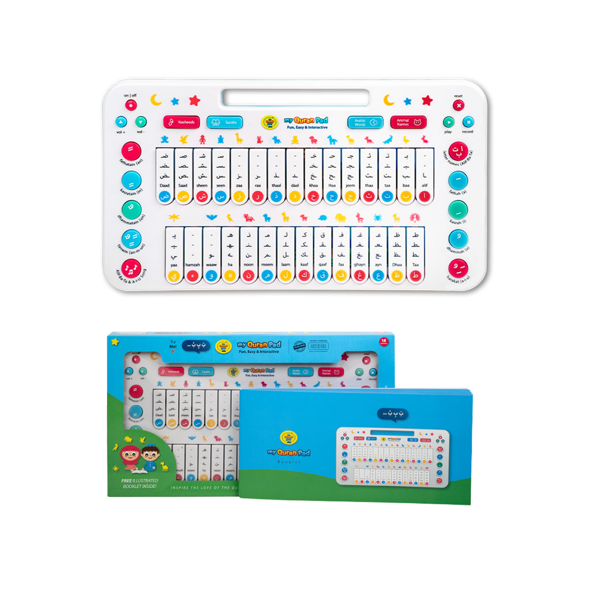 My Quran Pad | Interactive Arabic Alphabet Learning Pad For Kids | Ramadan & Eid Gift