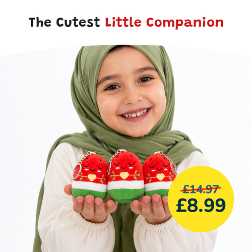 3 Watermelon Keyring Bundle - Soft Plush Adorable Fruit Muslim Doll [DEAL]