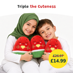 3 Watermelon Plushies -  20cm Soft Cuddly Pillow Adorable Muslim Doll [DEAL]