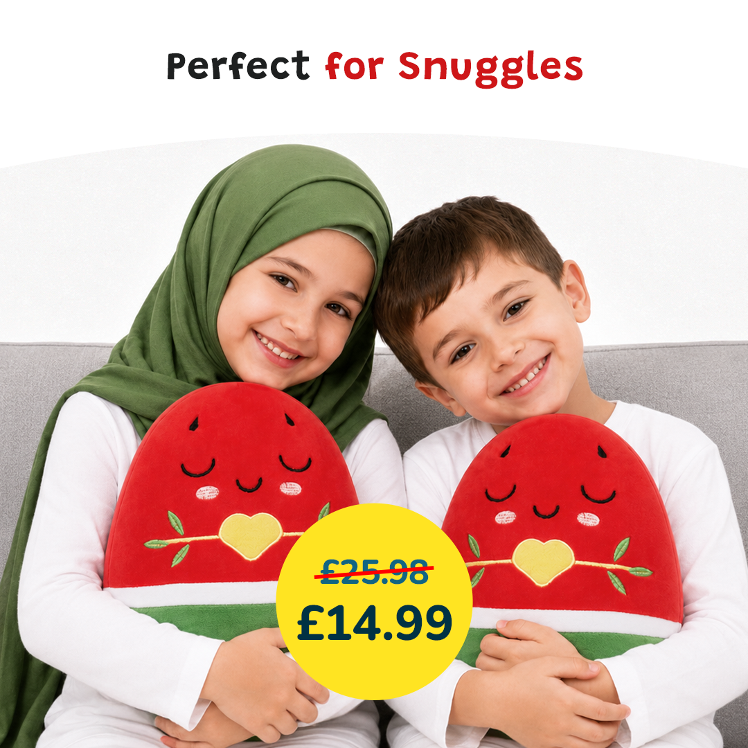 2 Watermelon Plushies - 30cm Soft Cuddly Pillow Adorable Muslim Doll [DEAL]