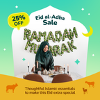 Green Ramadan Mubarak Palestine Themed Decoration Gift Set  | 5 Items