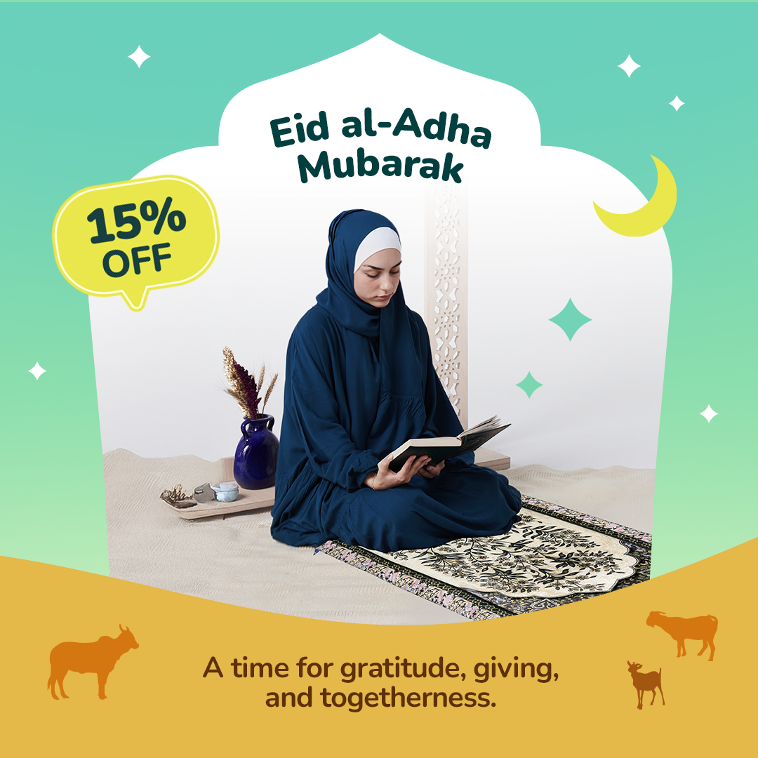 Adult Premium Padded Prayer Mat with Vintage Botanical Design | Urban Rugs UK | Ramadan & Eid Gift