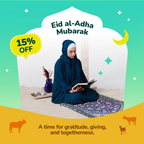 Adult Premium Padded Prayer Mat with Royal Blossoms Design | Urban Rugs UK | Ramadan & Eid Gift