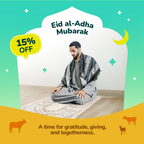 Adult Premium Padded Prayer Mat with Moroccan Mosaic Design | Urban Rugs UK | Ramadan & Eid Gift